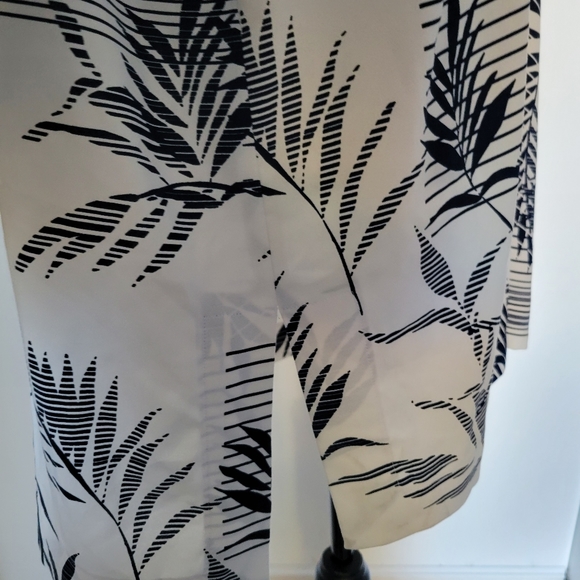 Marina Rinaldi Italy Botanical Print Long Blouse Plus Size 18 - Picture 4 of 9